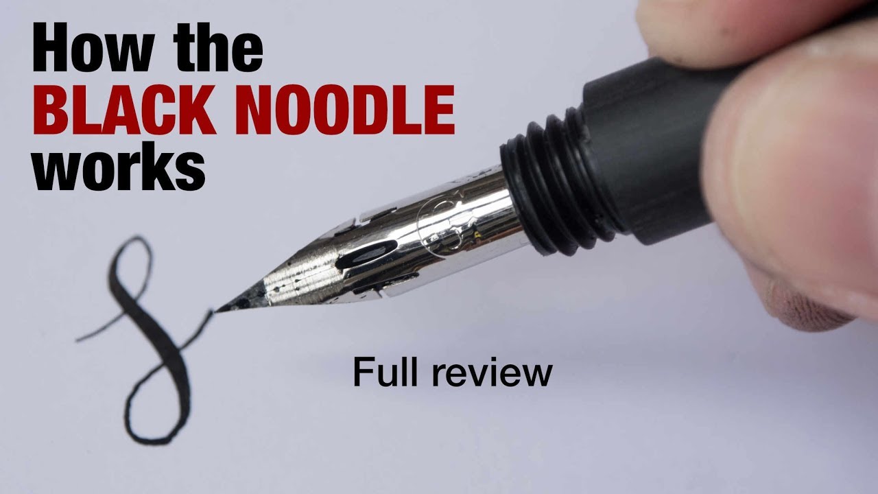 Как работает перьевая ручка Black Noodle