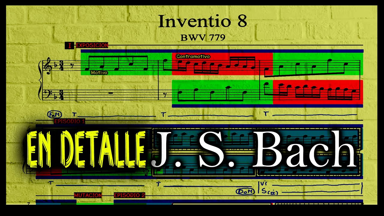 🎵🎹Invenci&oacute;n n&ordm;8 J. S. Bach An&aacute;lisis musical EN DETALLE