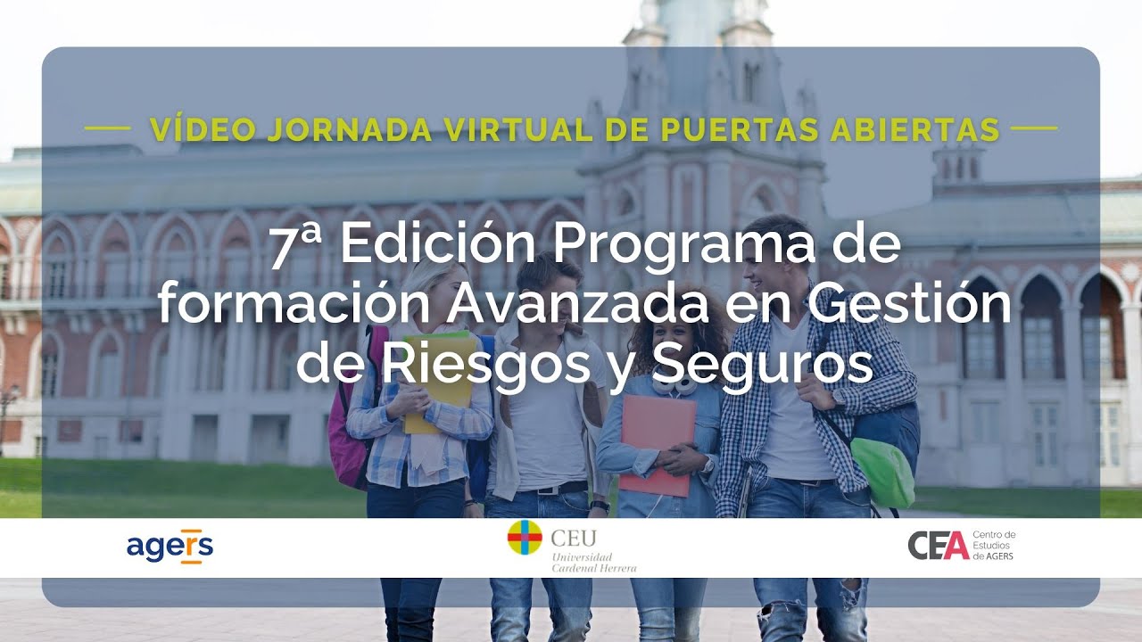 Jornada Puertas Abiertas- 6ª Edición Programa de formación avanzada en Gerencia de Riesgos y Seguros