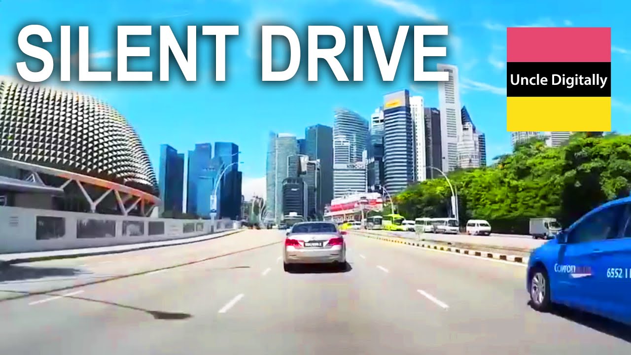Driving in Singapore - City Drive Through Downtown (silent)