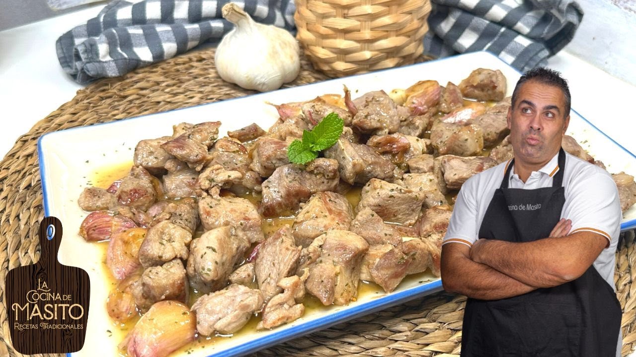 MAGRO DE CERDO AL AJILLO una receta con una SALSA INCREIBLE