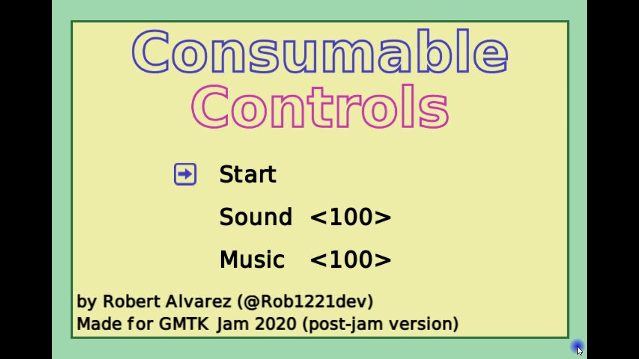 Consumable Controls (Full Game)