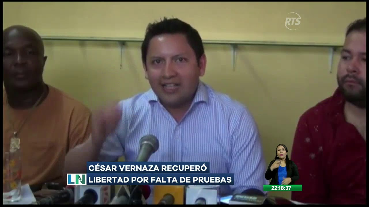 C&eacute;sar Vernaza recuper&oacute; libertad por falta de pruebas