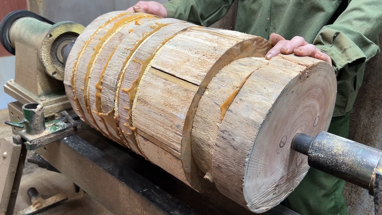 Amazing Woodturning Crazy - Extremely Bold Idea And Crazy With Beautiful Work On Lathe