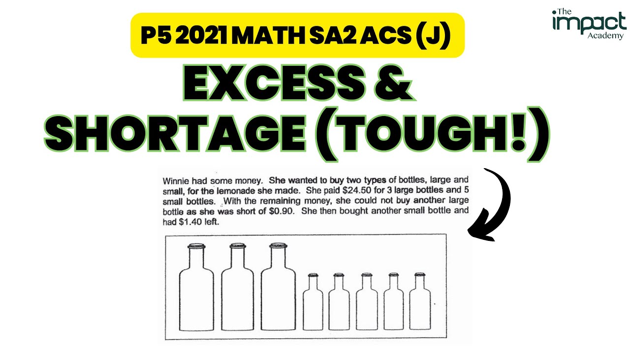 P5 Whole Numbers - Important Excess and Shortage Concept | DO IT WITH ME
