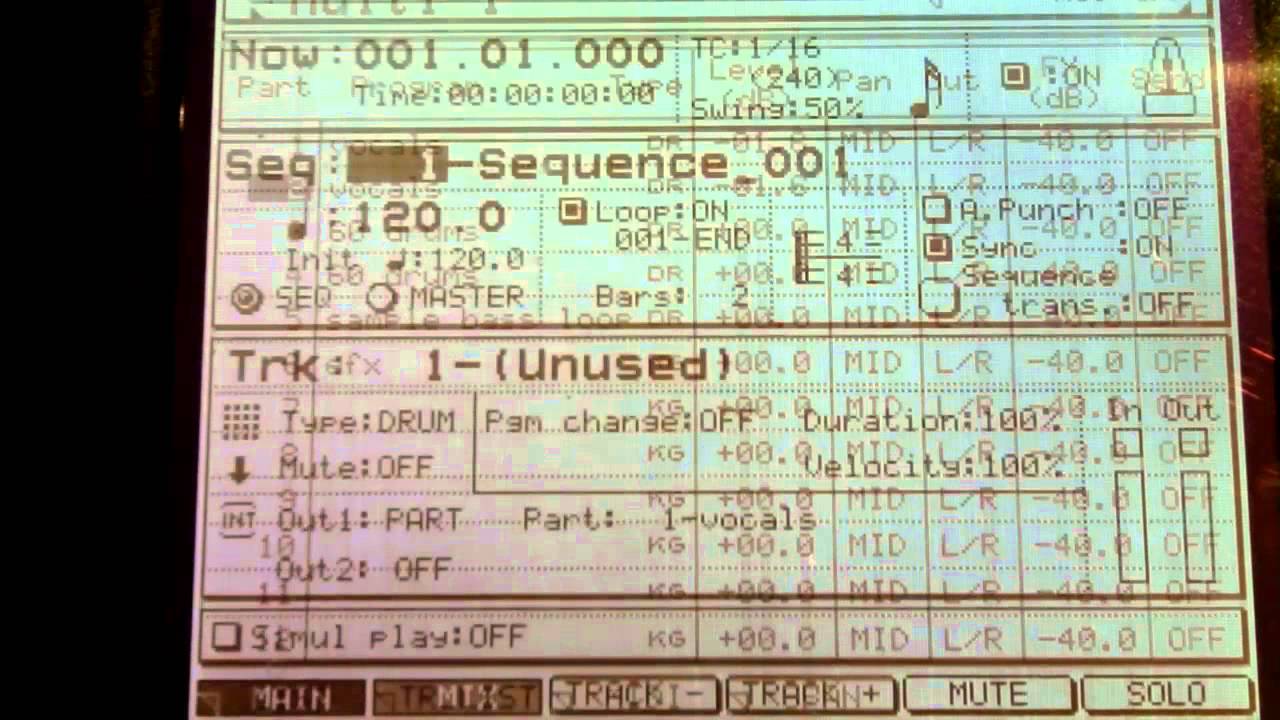 Akai MPC 4000 (Z series):  Multi & Part explained.