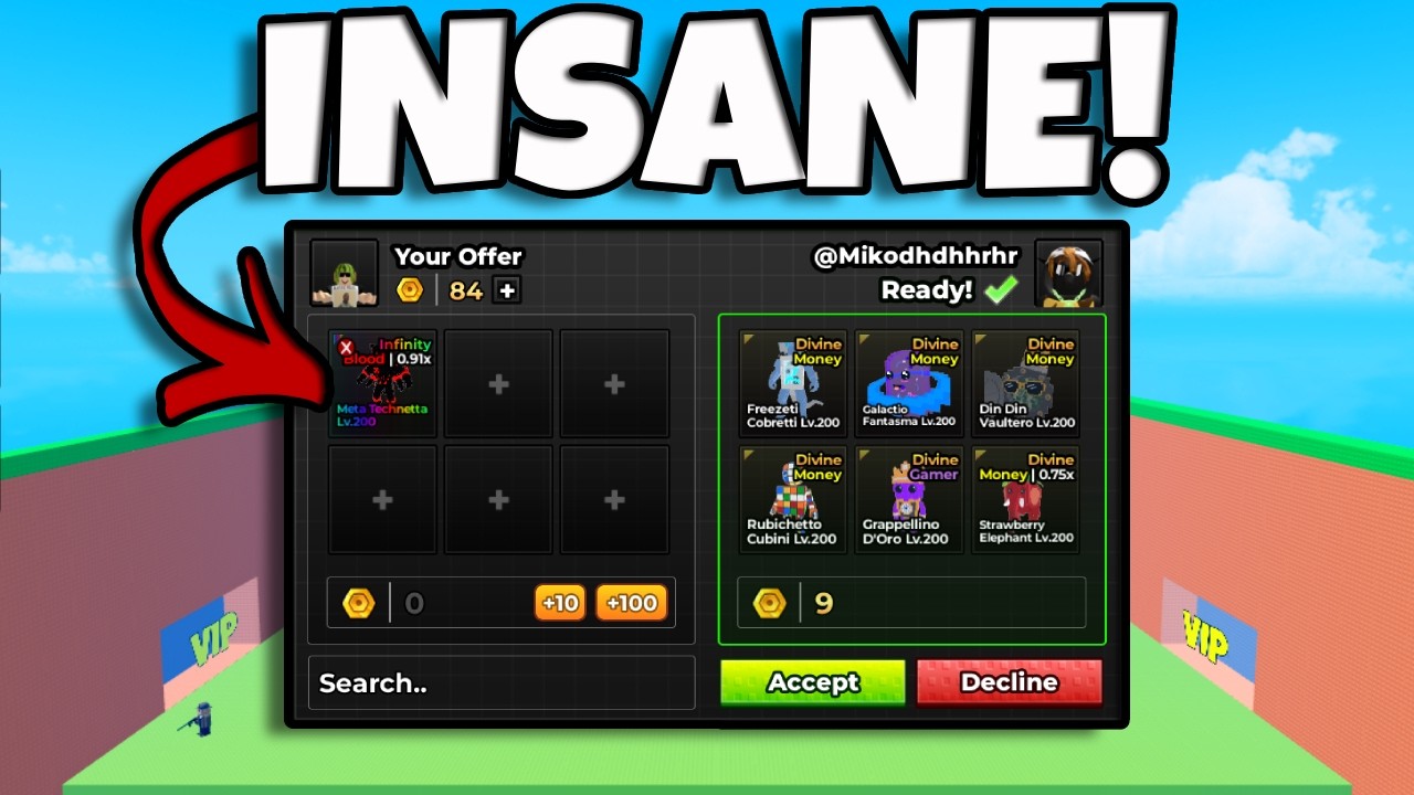 What People Trade for NEW INFINITY Brainrots!