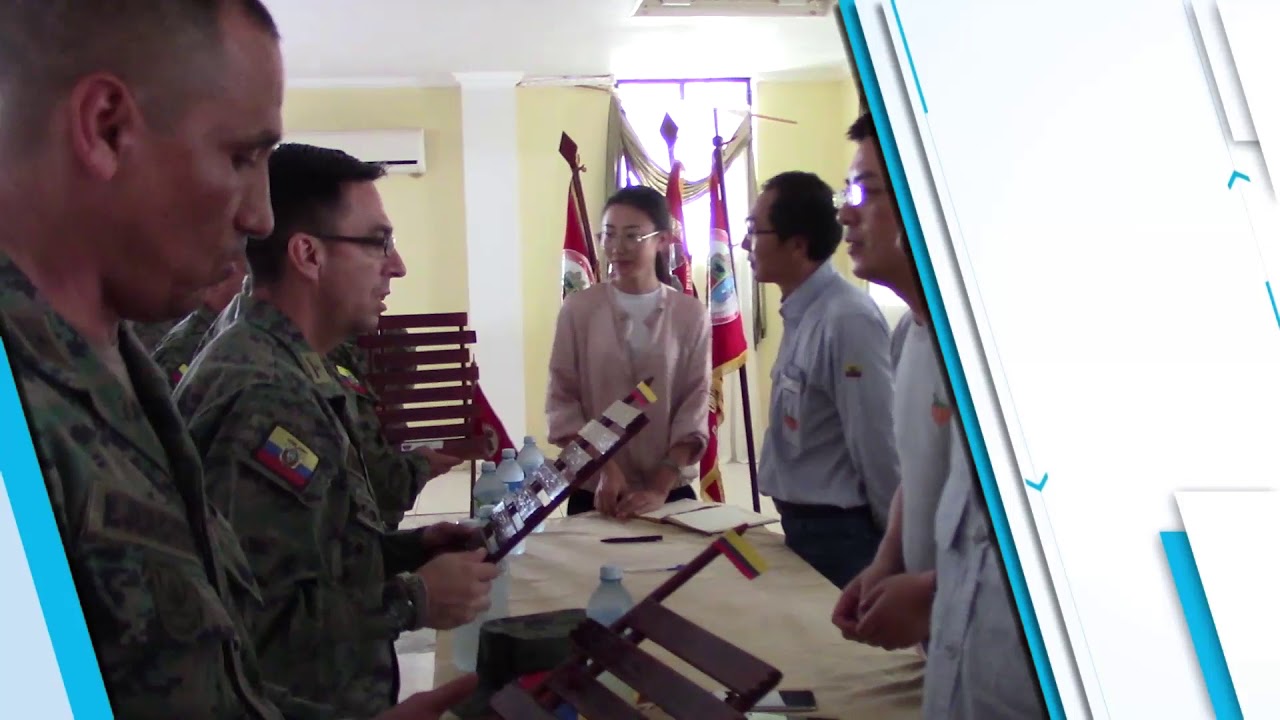 FIRMA DEL CONVENIO DE COOPERACI&Oacute;N ENTRE ECSA Y BATALL&Oacute;N DE SELVA 63 GUALAQUIZA