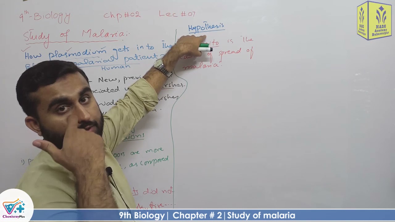 Study of malaria  | Chapter # 2 | Biology Class 9th | Lec.7