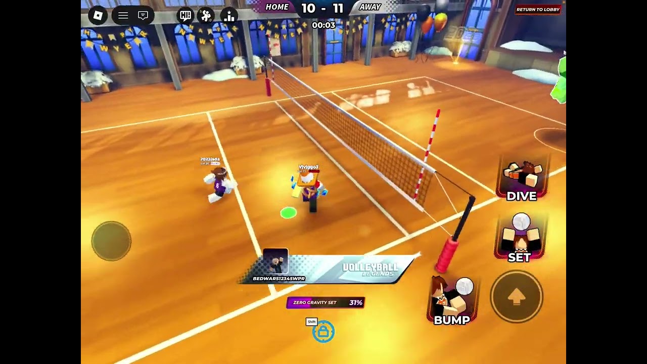 Playing Roblox with my friends
