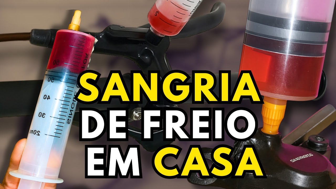Como fazer sangria de freio hidráulico Shimano MT200