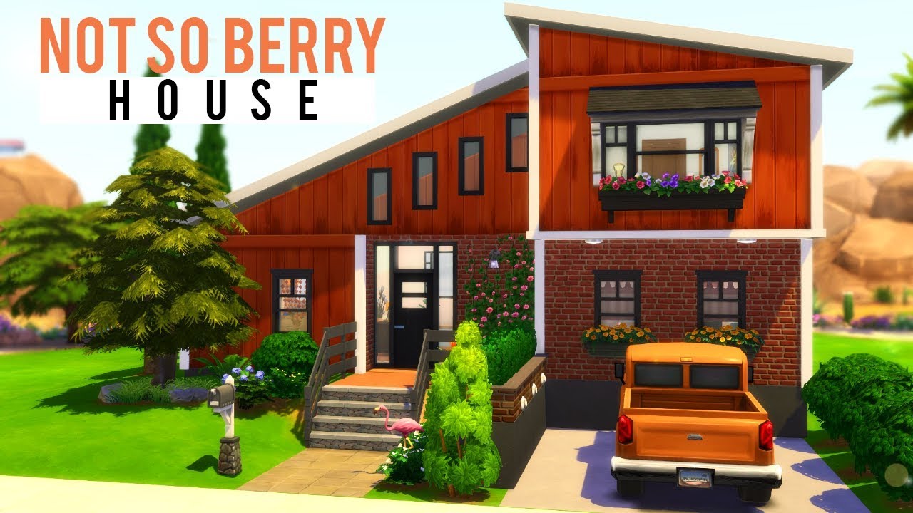 ORANGE 70s HOUSE | NOT SO BERRY | THE SIMS 4 SPEED BUILD