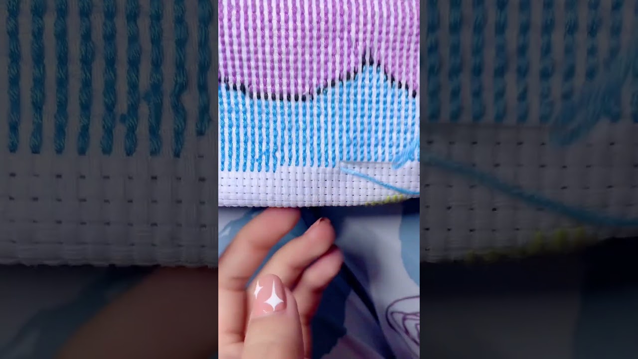 Tips for cross stitching neatly on the back, learn them together!