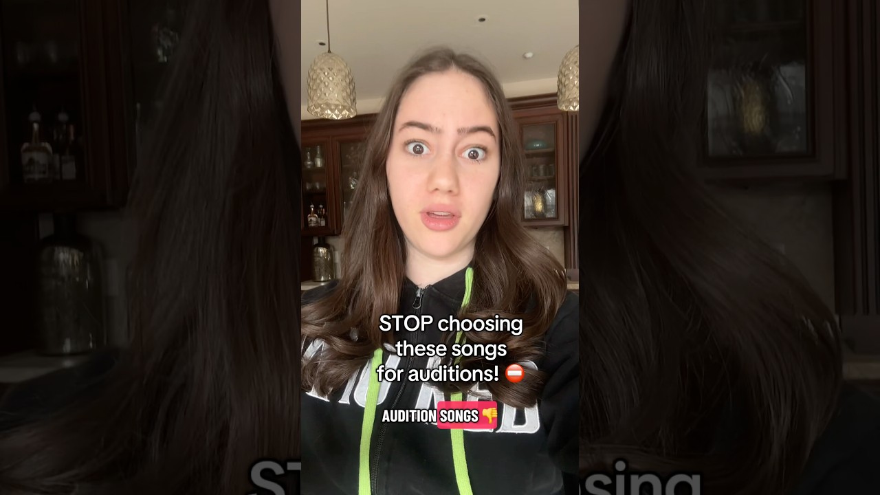 We all love these iconic songs but they&rsquo;re not great for auditions #theaterkid #dramaclub #auditions