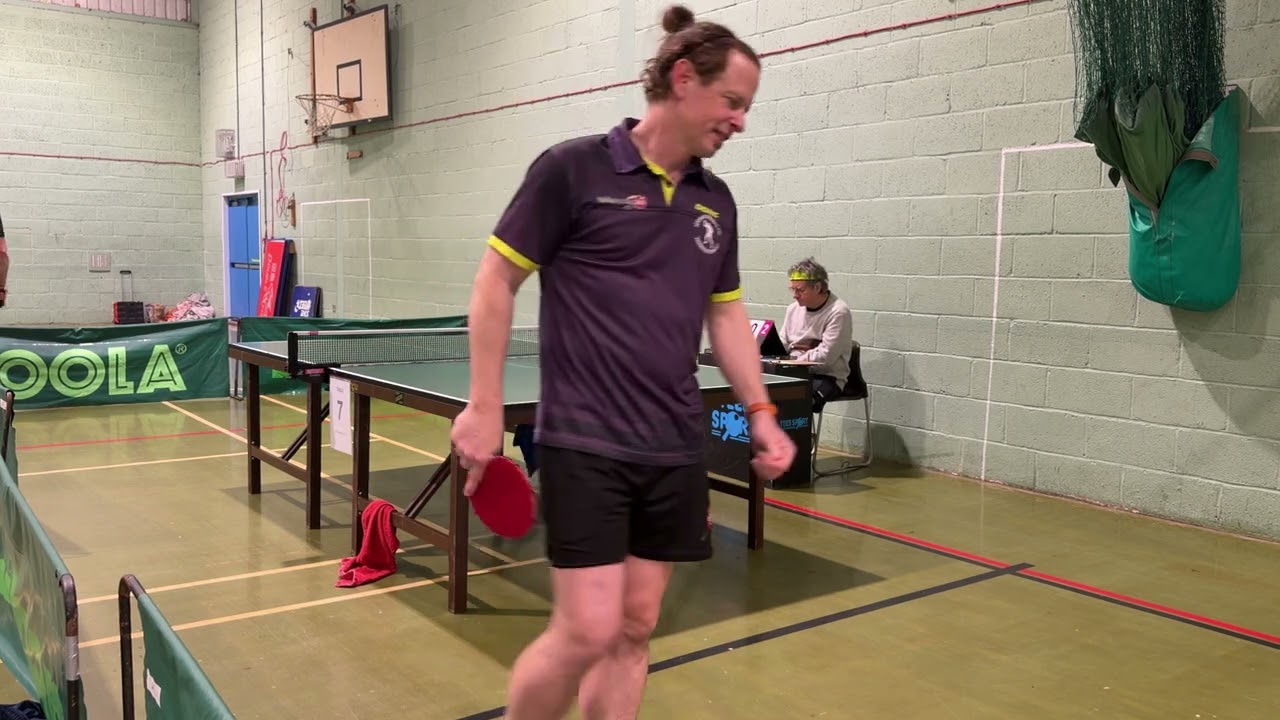Rory Scott Vs Michael Reid Horsham Spinners TTC 2 Star Burgess Hill Veterans Quarter Final 8/3/26. 