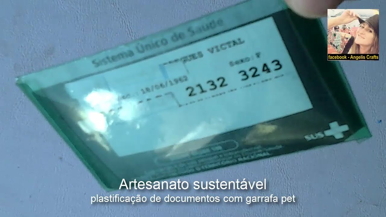 Diy plastificando documentos com garrafa pet- creditos Angela rodrigues