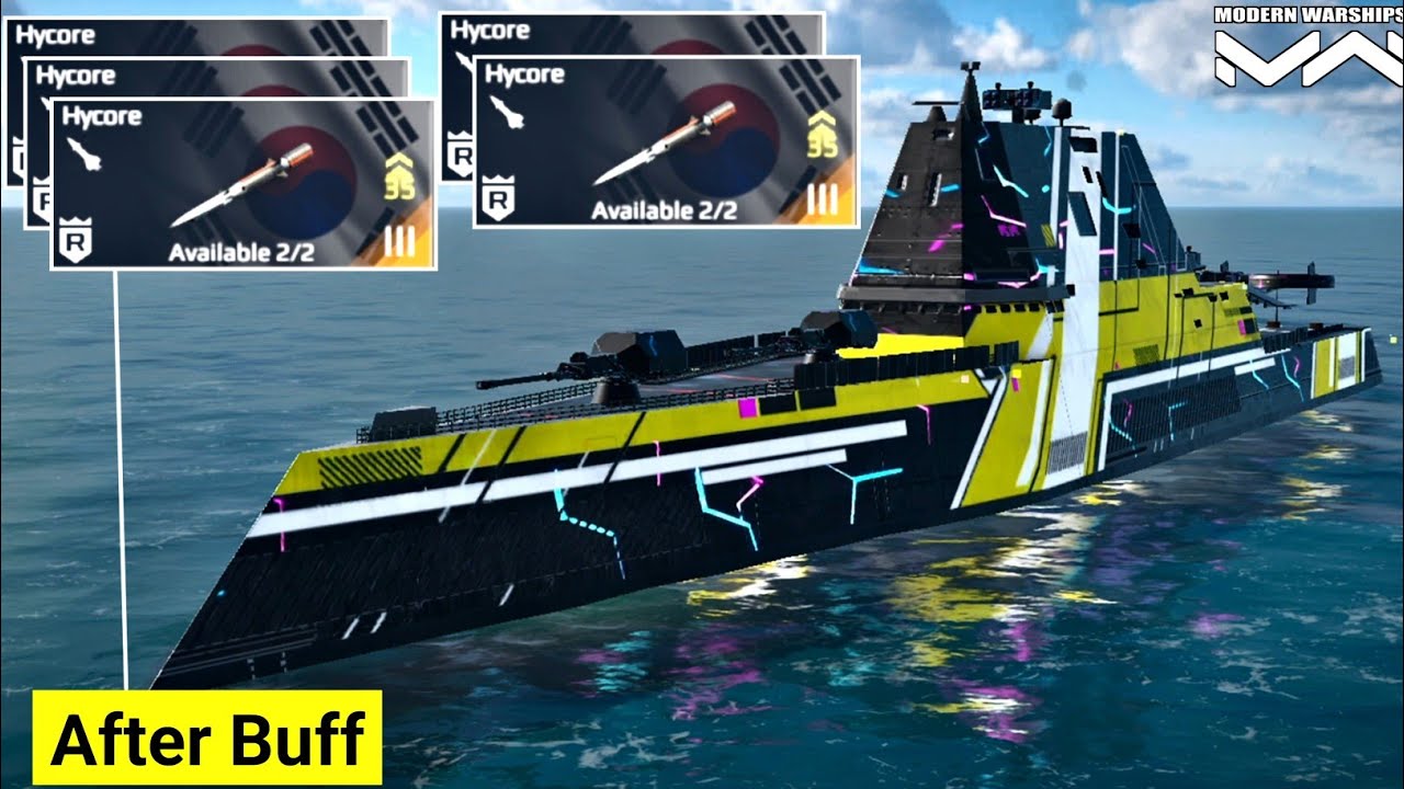 USS Zumwalt Hycore Missile After Buff💪 Gameplay Modern warship 