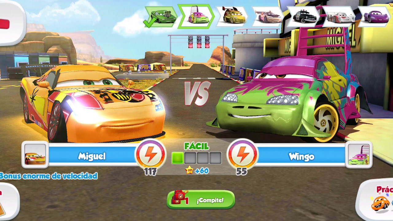 Cars: Rápido como el Rayo - Miguel Camino vs Carla Veloso (2014)