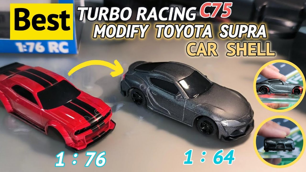 【Turbo Racing】【Best】 Car Shell | C75 Became [Toyota Supra] 1/64 Mini RC