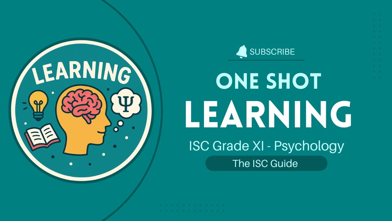 Learning - ISC 11 Psychology: Unit 5