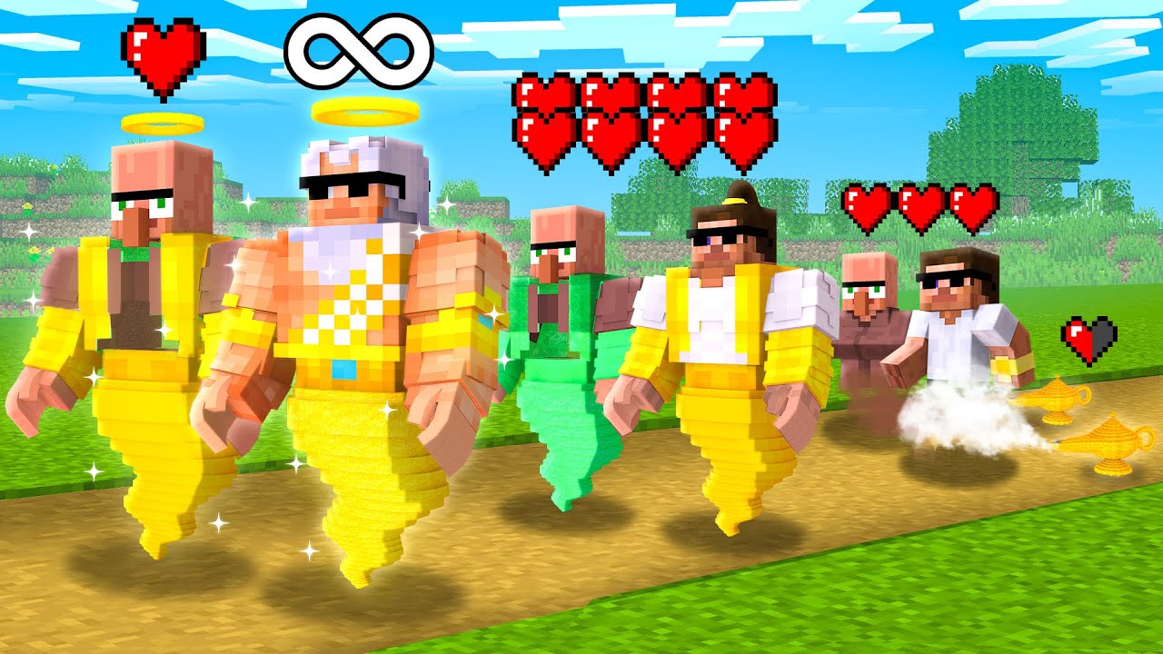 Evolving from Birth to become Strongest Genie in Minecraft!!