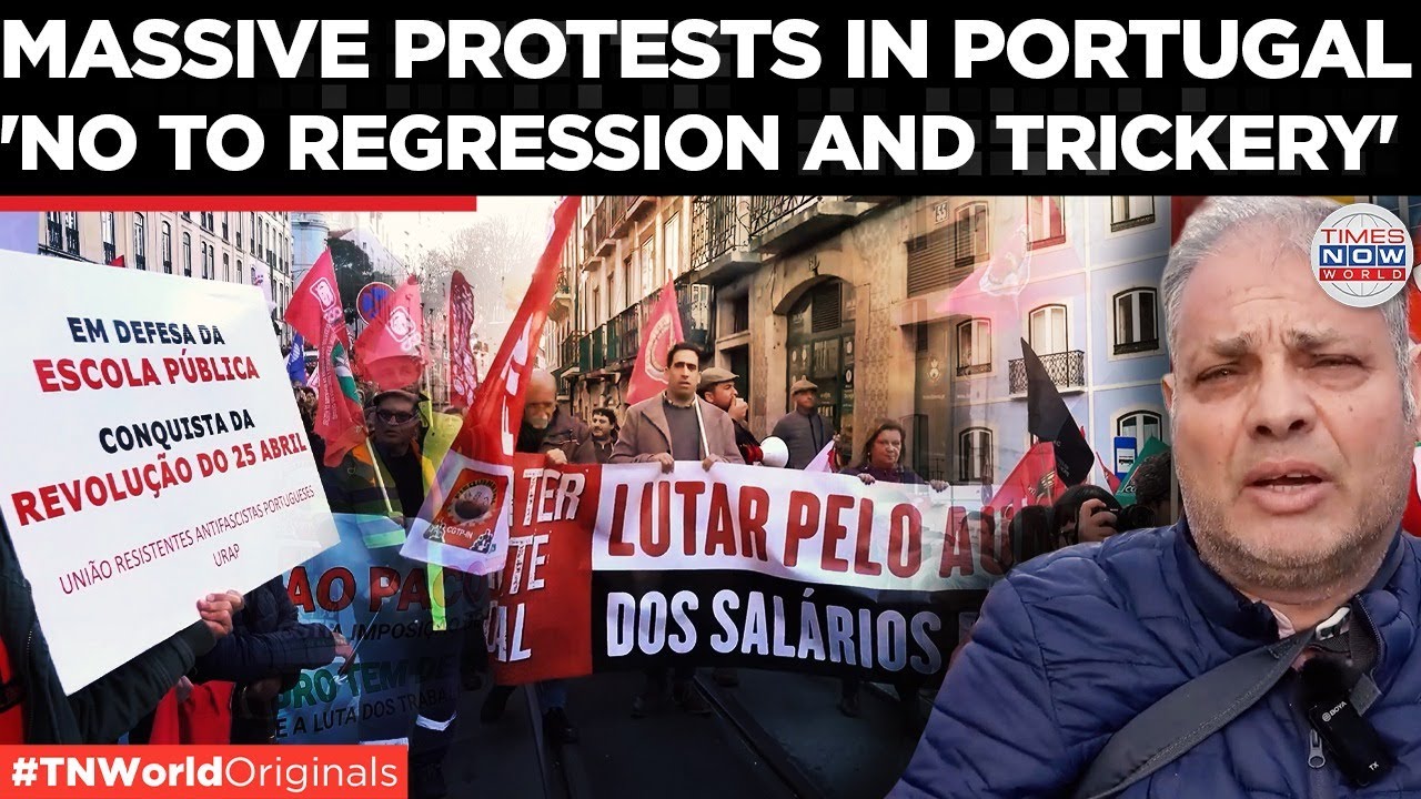 PORTUGAL UNDER SIEGE: Huge Lisbon Protests Against New Labor Laws