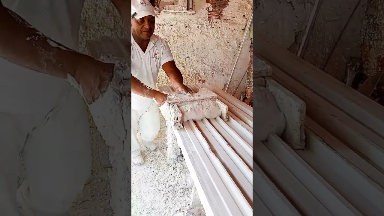 Passo a passo fazendo a junta de dilatação de gesso