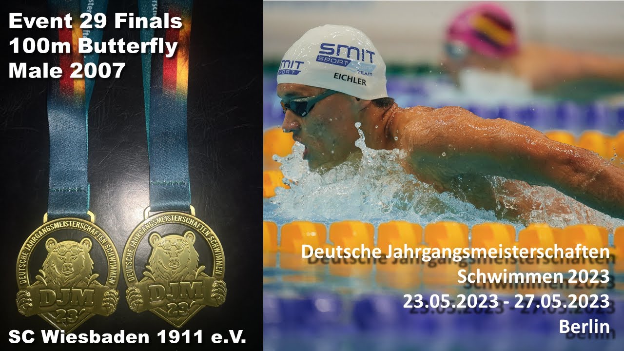 DJM 2023 Event 29, Final 2007 ,  100m Butterfly male