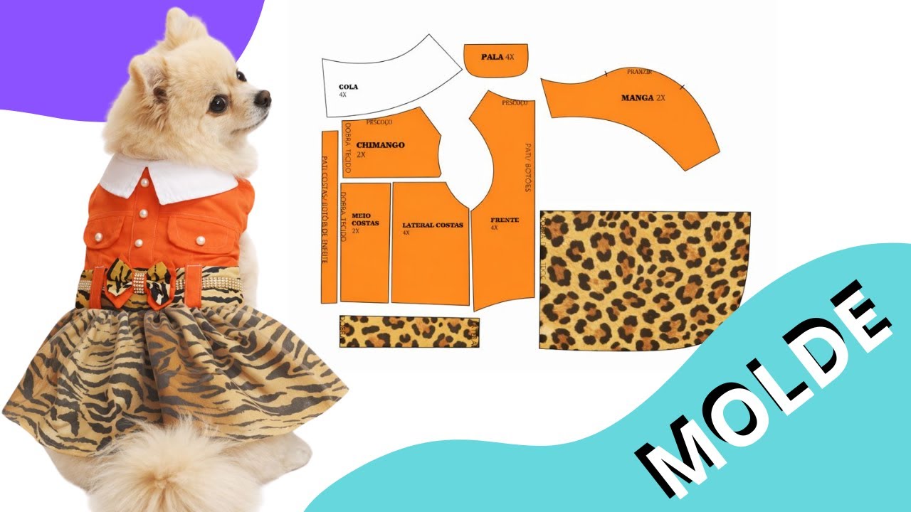 Vestido Pet: Molde Fácil + Montagem Completa | Passo a Passo