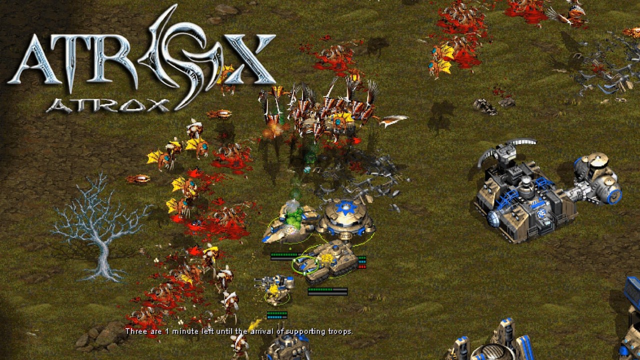 ATROX (2001) some gameplay of this Starcraft-like RTS - Windows Retro games 24