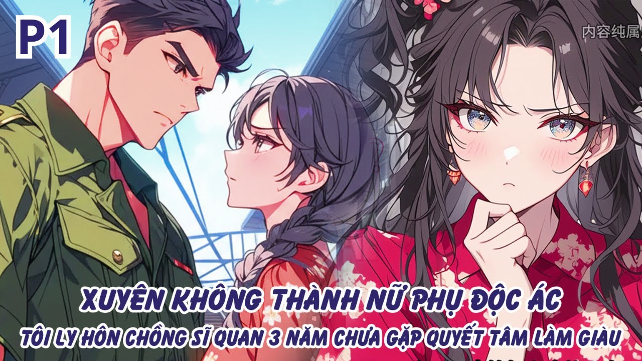 XUYÊN KHÔNG THÀNH NỮ PHỤ ĐỘC ÁC TÔI LY HÔN CHỒNG SĨ QUAN 3 NĂM CHƯA GẶP QUYẾT TÂM LÀM GIÀU - P1