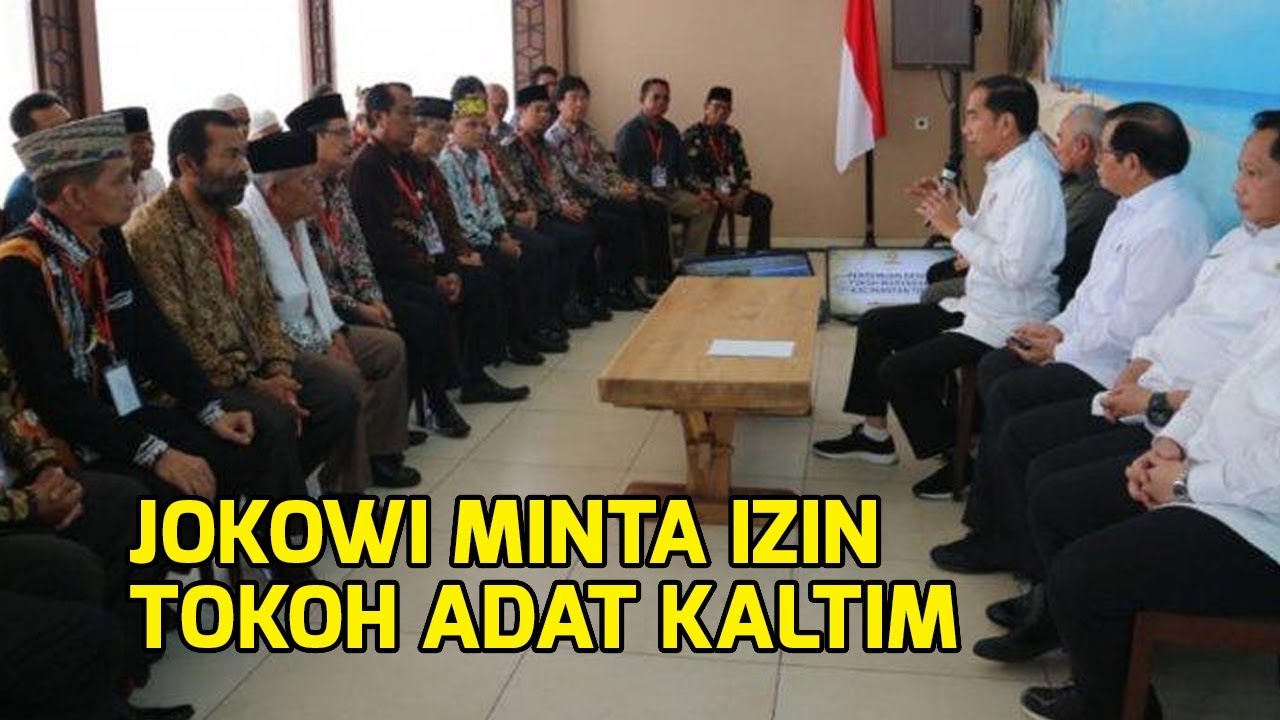 Bangun Ibu Kota Baru, Jokowi Minta Izin Tokoh Adat Kaltim