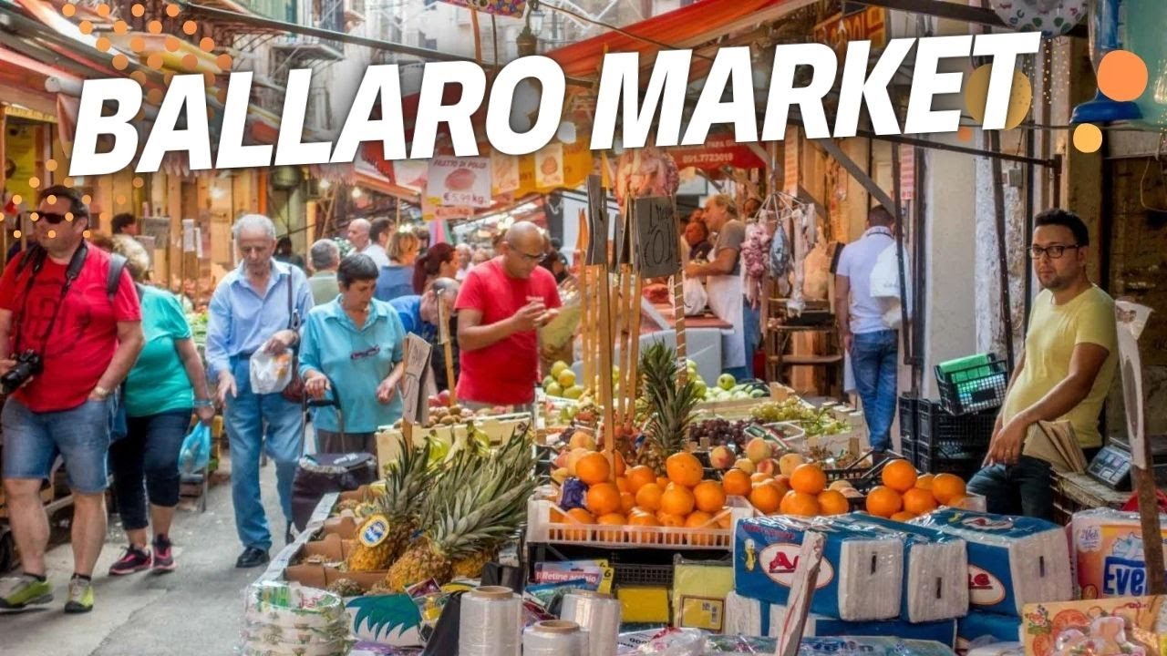 Etremely Windy Day At Ballaro Market In Palermo Sicily, Italy | Walking Tour | 38.