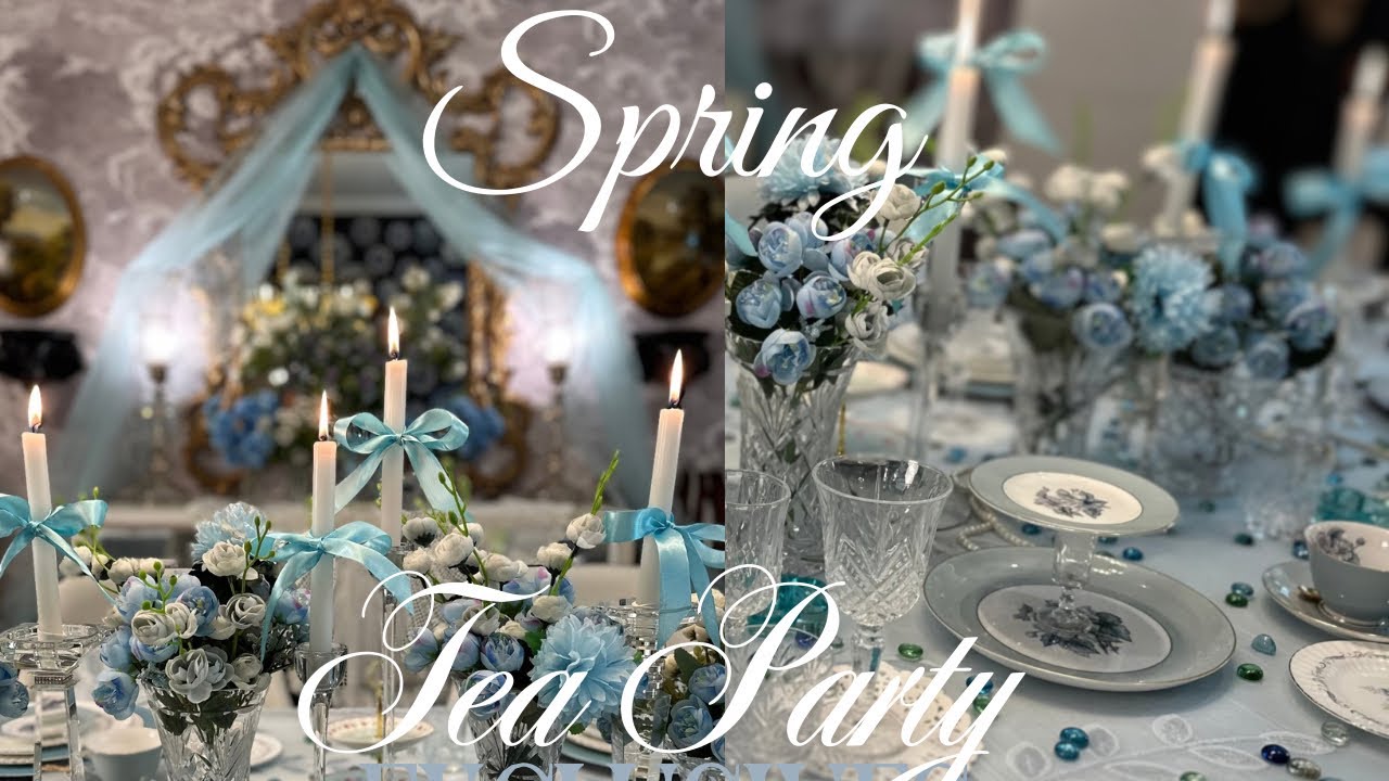 Spring Tea Party | Elegant English Afternoon Tea Party | Thrifted items