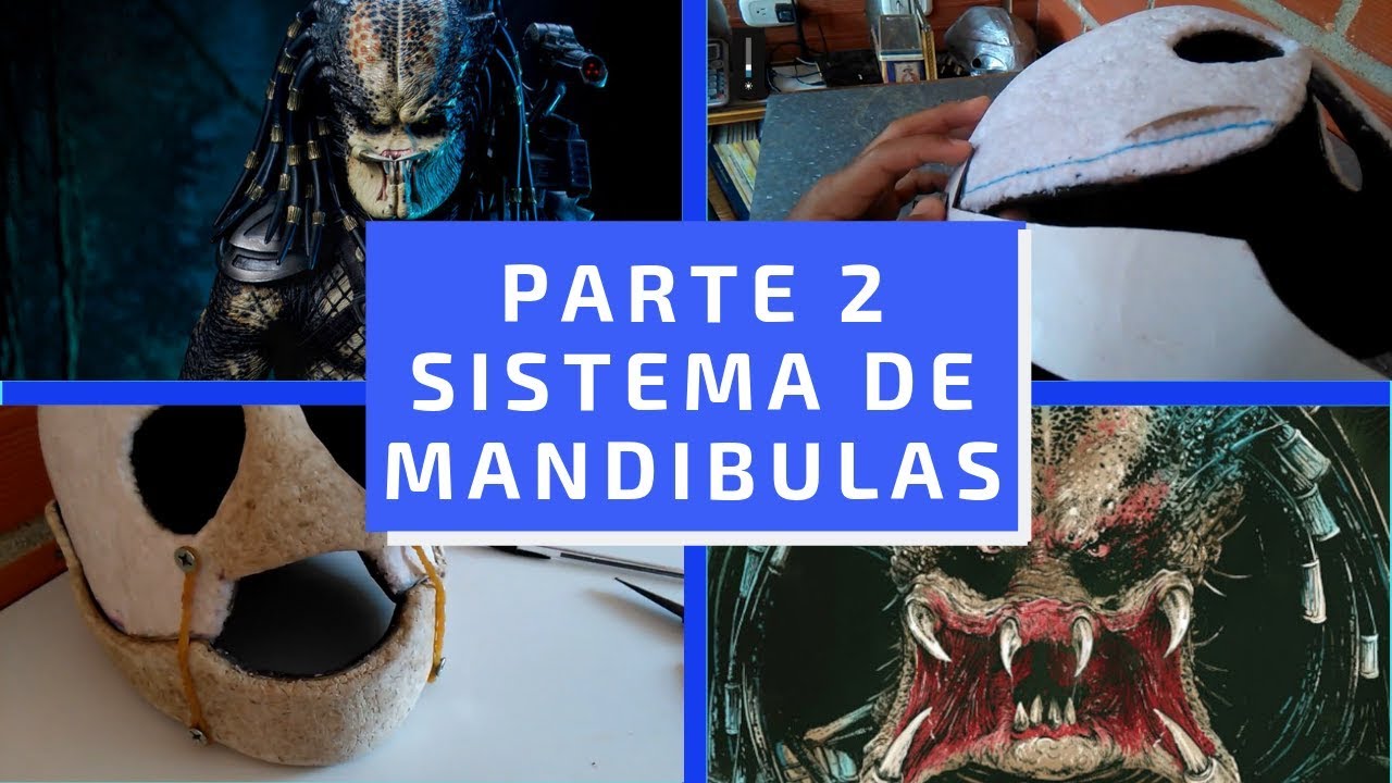 TUTORIAL: Como Hacer La Mascara De Depredador PARTE 2 Sistema De Mandibulas Basico