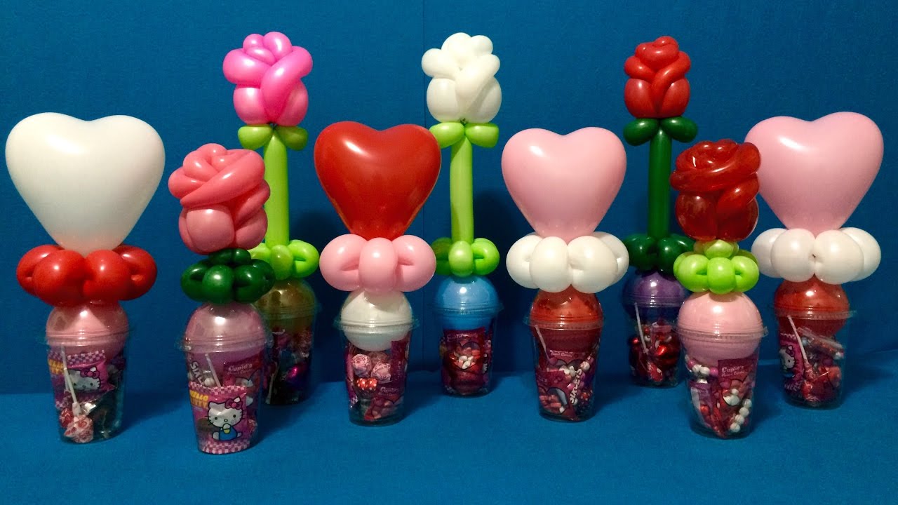 Sweetheart Balloon Candy Cups!