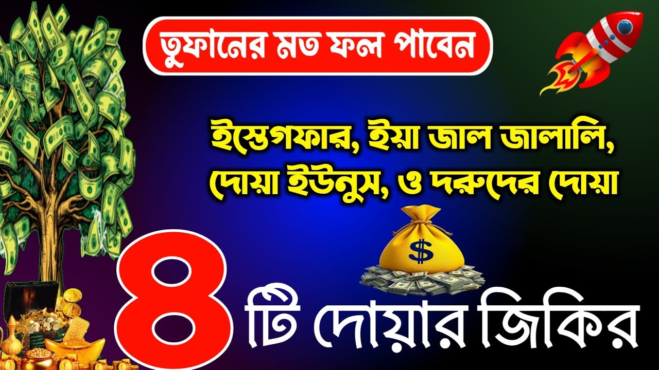 তওবা, ইয়া জাল জালালী দোয়া, দোয়া ইউনুস ও দরুদ শরীফ ৩০৭ বার 🤲 | Morning & Evening Dua