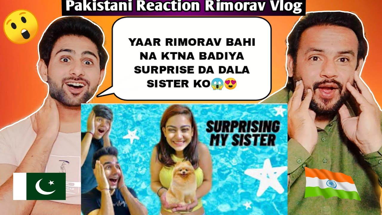 SURPRISING MY SISTER WITH A NEW DOG | Rimorav Vlogs || Pakistani Reaction | Jhnazaib and Balaj react