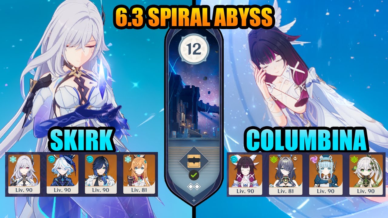 C0 SKIRK & C0 COLUMBINA | SPIRAL ABYSS 6.3 | Genshin Impact