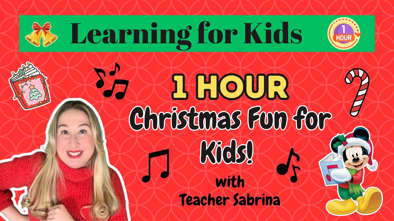 1 Hour of Christmas Activities for Kids! | Songs, Books, Games, and Learning with Teacher Sabrina