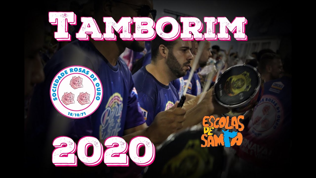 Rosas de Ouro 2020 - Desenho de Tamborim