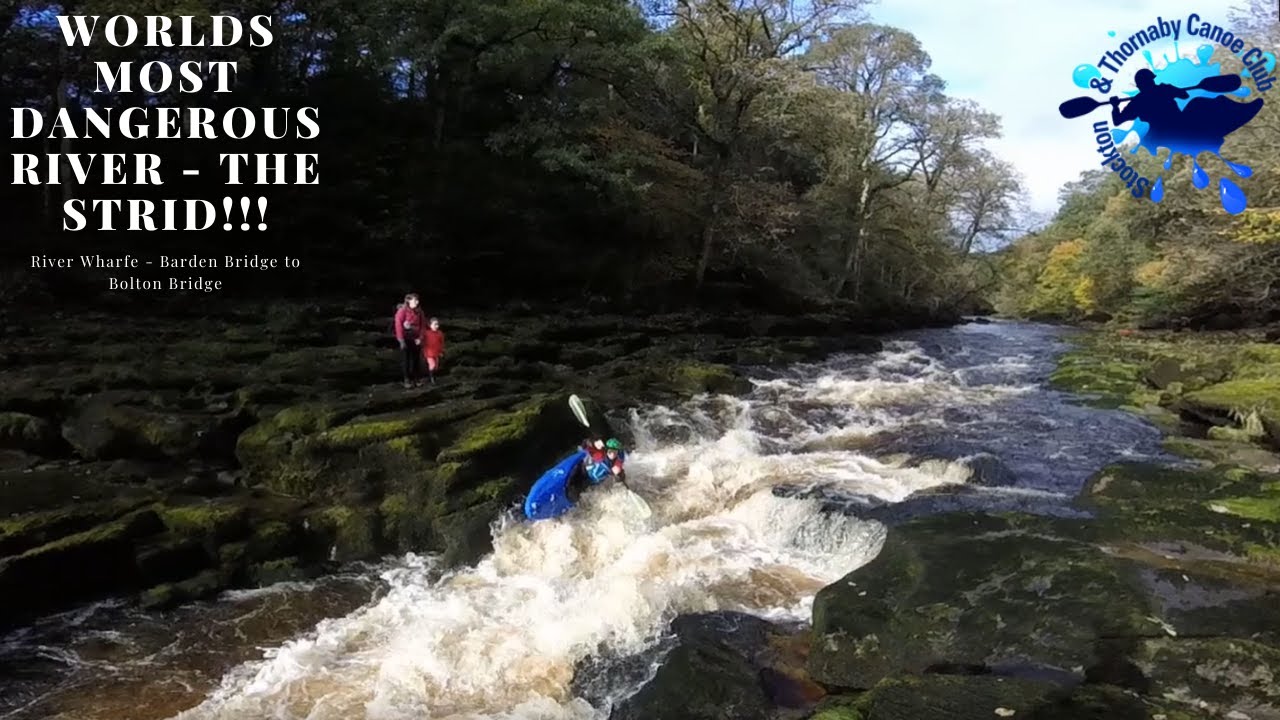 River Wharfe - Kayaking the Deadly Bolton Strid!! (Barden Bridge to Bolton Bridge) 0.70m 10102020