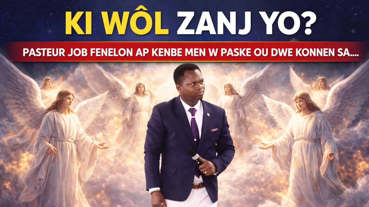 KI WOL ZANJ YO, EPI WAP EKRI ANBA TIT LA : PASTEUR JOB FENELON AP KENBE MEN W PASKE OU DWE KONNEN SA