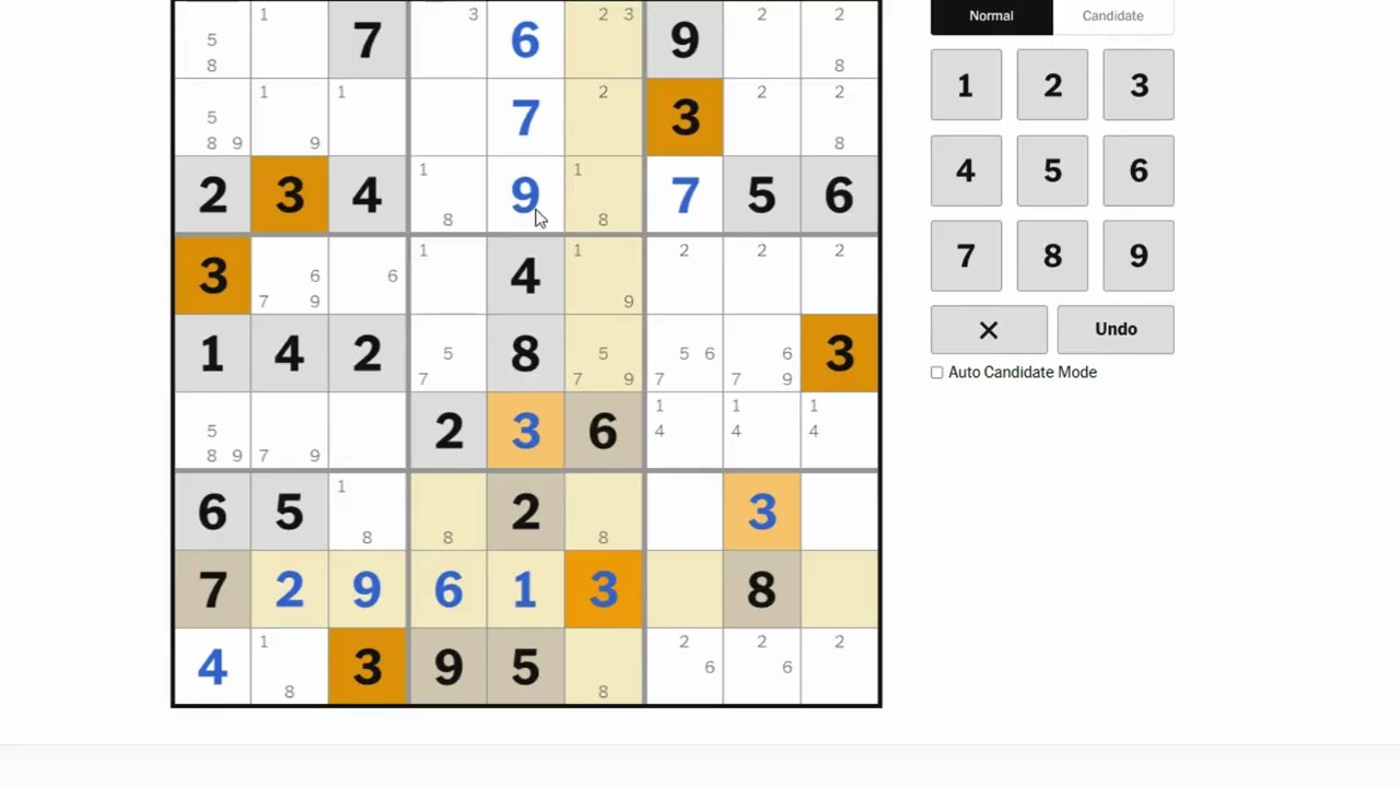 Sudoku recording 20260124 │FM: New York Times - Level Hard #puzzle #sudoku #games #數獨
