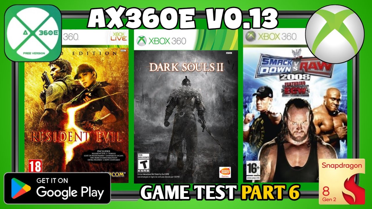 AX360E V0.13 | XBOX 360 EMULATOR ON ANDROID | SD 8 GEN 2 | GAME TEST PART 6 