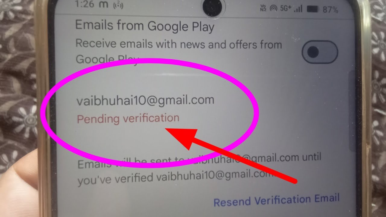 Fix Google Account Pending verification Problem Solve In Play Store