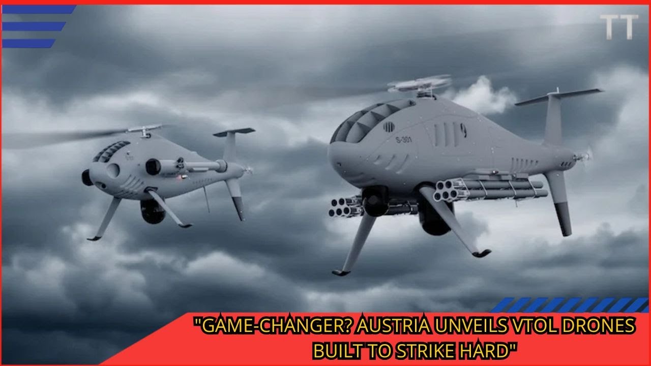 Schiebel Unveils Armed CAMCOPTER S 101 & S 301 VTOL Strike Drones