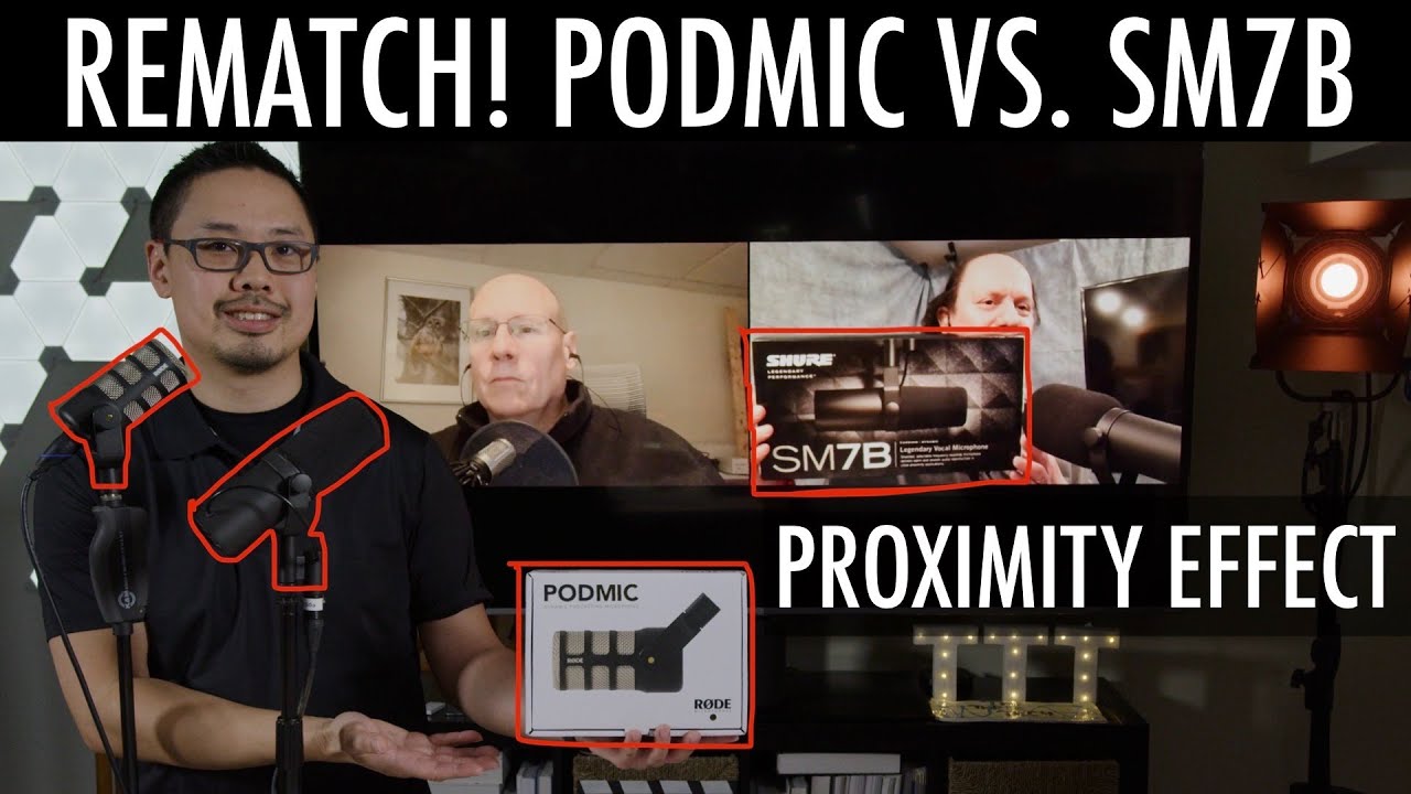 RØDE PodMic vs. Shure SM7B Proximity Effect Podcast Mic Comparison
