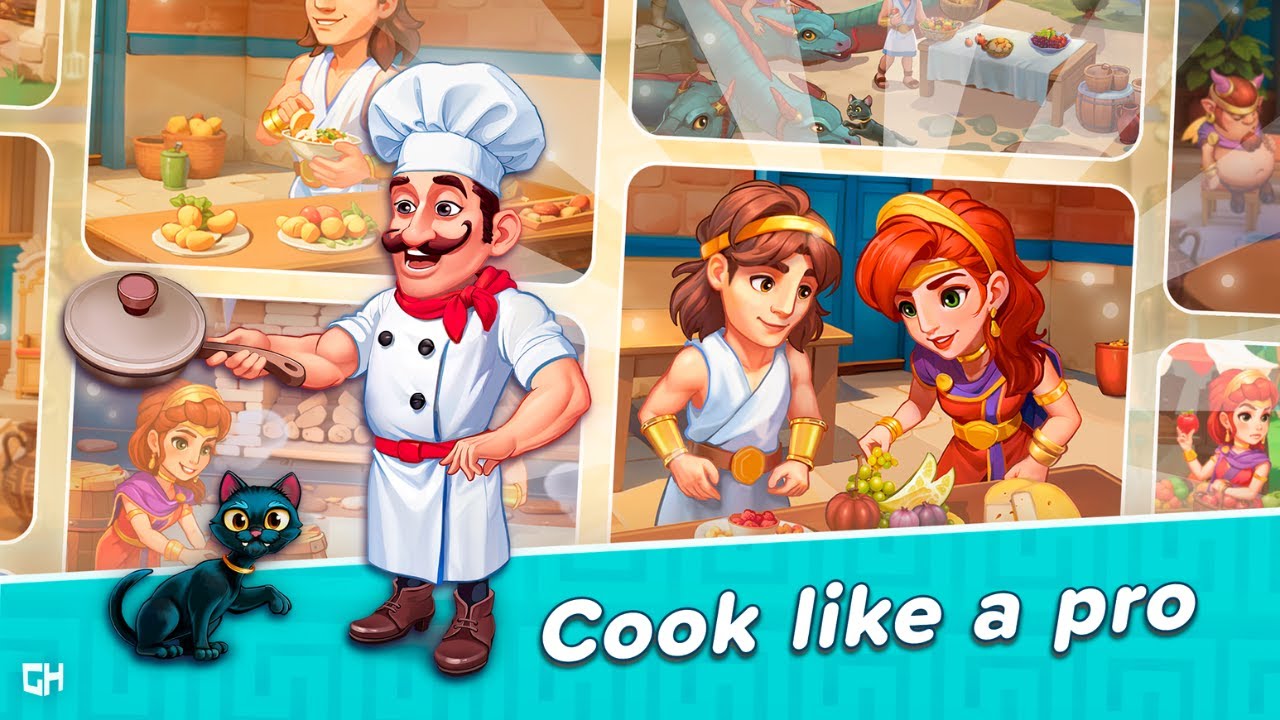 Greek Kitchen Frenzy: Dionysus Gameplay (Android, IOS)