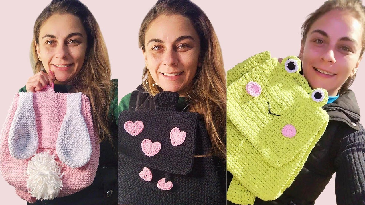 Mochila de Crochê infantil Fácil – Aprenda a Base Para Criar Mochilas Divertidas!